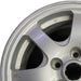 16" DIAMANTE 97-99 16x6 aluminum 7 spoke silver Original OEM Wheel Rim - Angle View