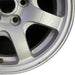 16" DIAMANTE 97-99 16x6 aluminum 7 spoke silver Original OEM Wheel Rim - Close-Up Detail