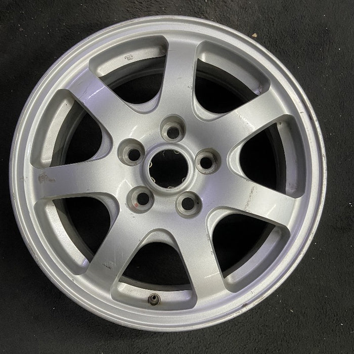 16" DIAMANTE 97-99 16x6 aluminum 7 spoke silver Original OEM Wheel Rim - Additional View