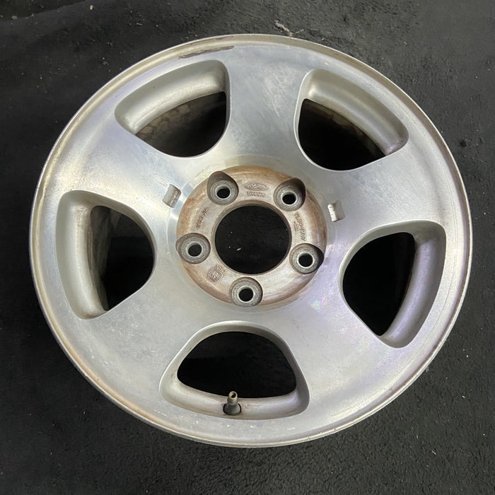 16" FORD F150 PICKUP 00 14mm lug , 16x7, aluminum, 5 straight spokes Original - Side Profile
