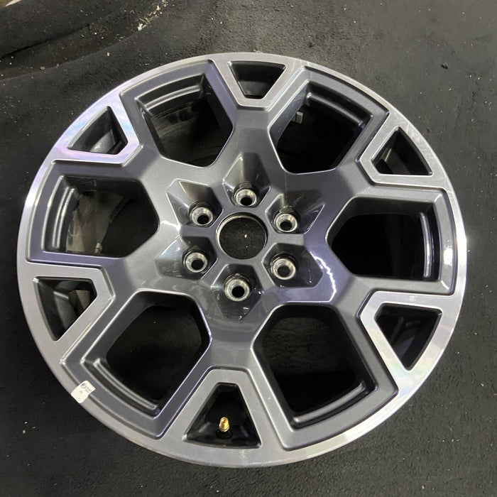 20" FORD F150 PICKUP 25 20x8.5, , single spoke, , silver Original OEM Wheel Rim - Side Profile