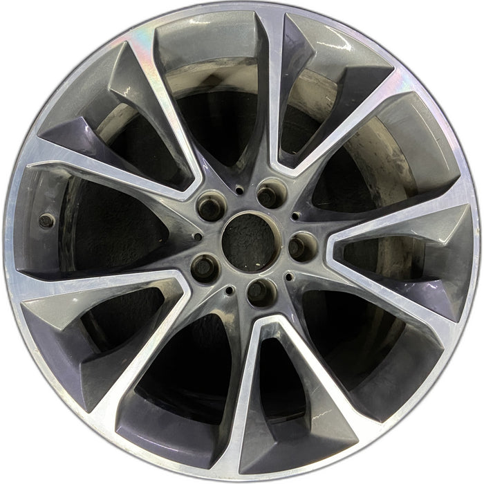 19" BMW X5 14-18 19x9 , 5 spoke, V spoke, narrow spoke Original OEM Wheel Rim - Front View