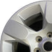 18" DODGE 1500 PICKUP 19 6 lug 18x8 aluminum 5 spoke opt WBB Original OEM Wheel - Angle View