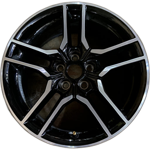 18" MUSTANG 18-23 18x8 , 10 spoke Original OEM Wheel Rim - Front View