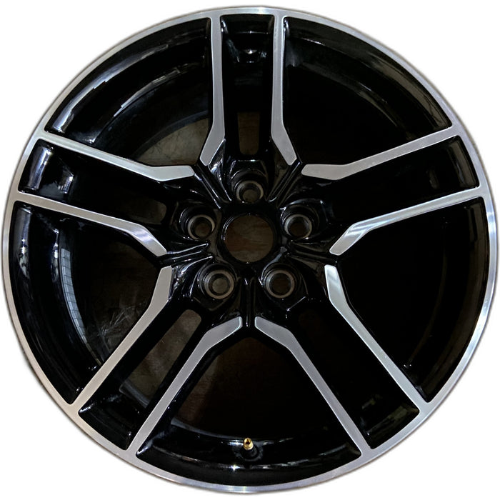 18" MUSTANG 18-23 18x8 , 10 spoke Original OEM Wheel Rim - Front View
