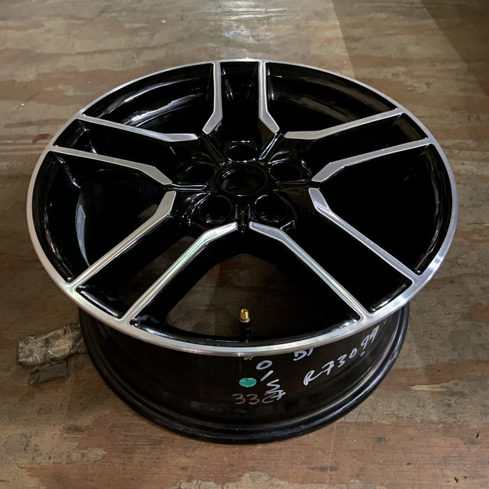 18" MUSTANG 18-23 18x8 , 10 spoke Original OEM Wheel Rim - Side Profile