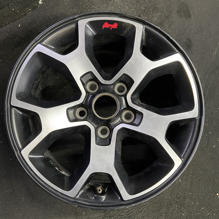 17" WRANGLER 18 VIN X , 17x7.5, , aluminum, Y spoke Original OEM Wheel Rim - Angle View