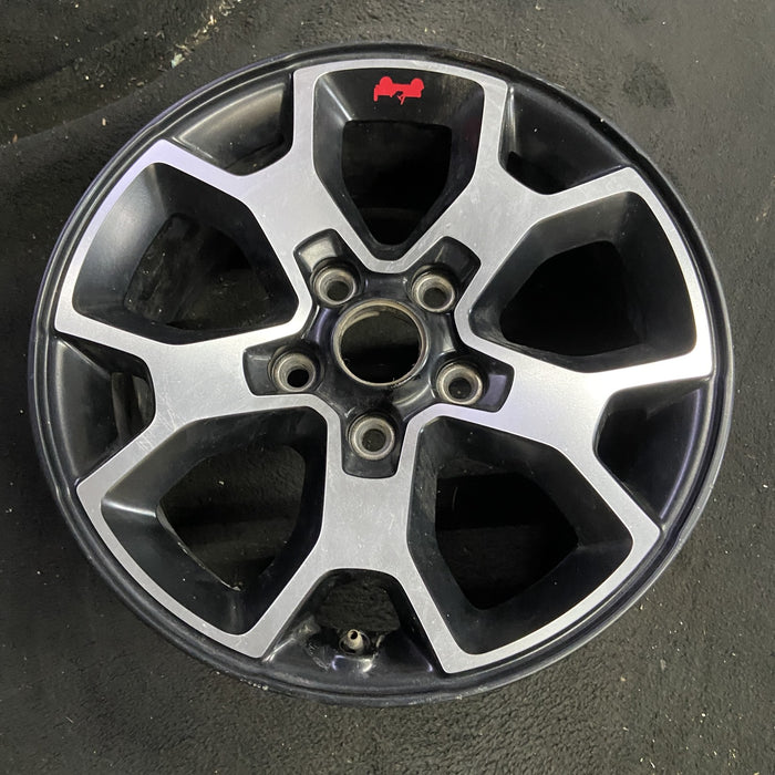 17" WRANGLER 18 VIN X , 17x7.5, , aluminum, Y spoke Original OEM Wheel Rim - Side Profile