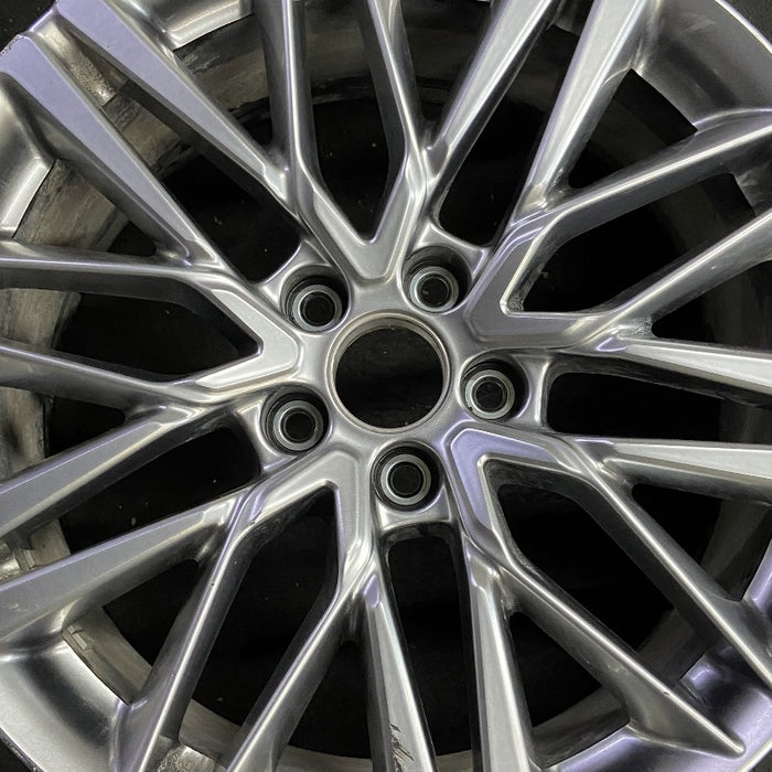 20" MDX 22-24 20x9 alloy 10 double spoke gray Original OEM Wheel Rim - Angle View