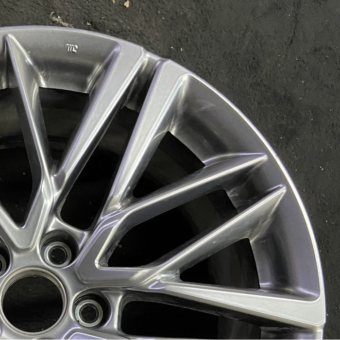20" MDX 22-24 20x9 alloy 10 double spoke gray Original OEM Wheel Rim - Close-Up Detail