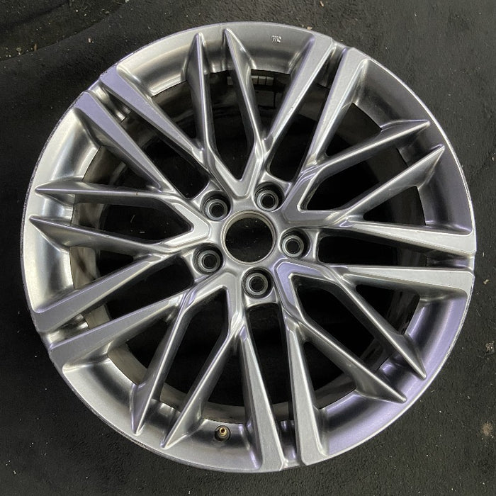 20" MDX 22-24 20x9 alloy 10 double spoke gray Original OEM Wheel Rim - Front View