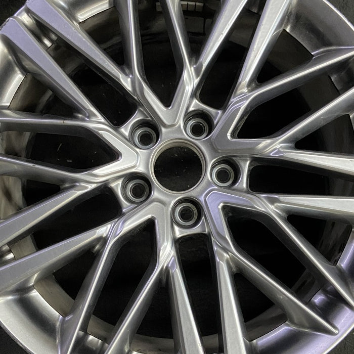 20" MDX 22-24 20x9 alloy 10 double spoke gray Original OEM Wheel Rim - Angle View