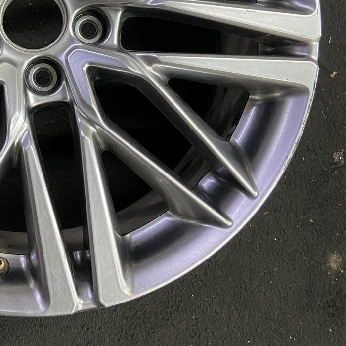 20" MDX 22-24 20x9 alloy 10 double spoke gray Original OEM Wheel Rim - Back View