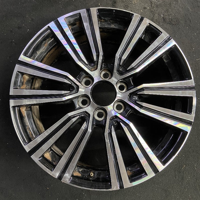 22" LEXUS LX600 22-24 22x8 alloy 6 V spoke machined Original OEM Wheel Rim - Front View