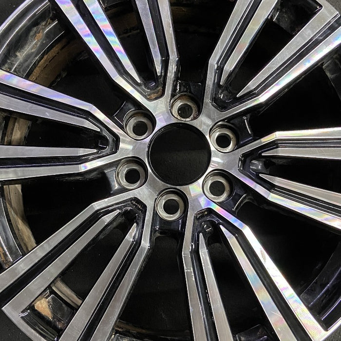 22" LEXUS LX600 22-24 22x8 alloy 6 V spoke machined Original OEM Wheel Rim - Angle View