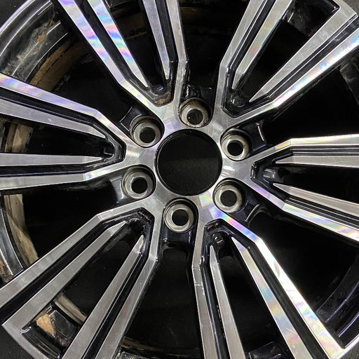 22" LEXUS LX600 22-24 22x8 alloy 6 V spoke machined Original OEM Wheel Rim - Angle View