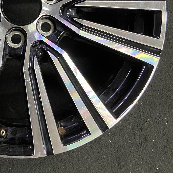 22" LEXUS LX600 22-24 22x8 alloy 6 V spoke machined Original OEM Wheel Rim - Back View