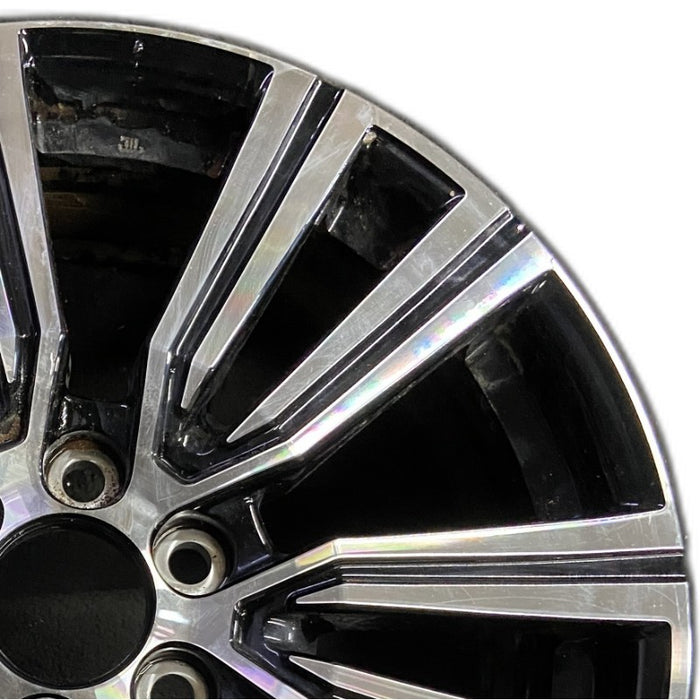 22" LEXUS LX600 22-24 22x8 alloy 6 V spoke machined Original OEM Wheel Rim - Side Profile