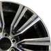 22" LEXUS LX600 22-24 22x8 alloy 6 V spoke machined Original OEM Wheel Rim - Side Profile