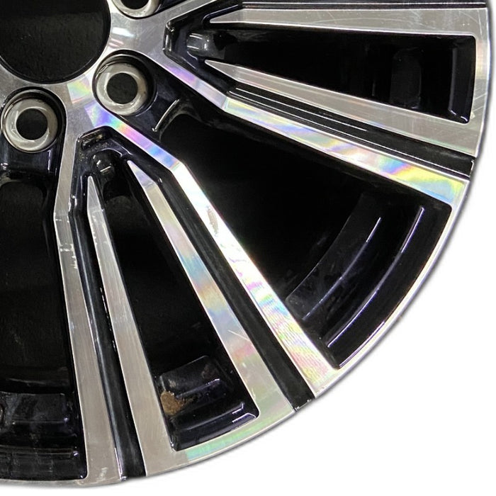 22" LEXUS LX600 22-24 22x8 alloy 6 V spoke machined Original OEM Wheel Rim - Close-Up Detail