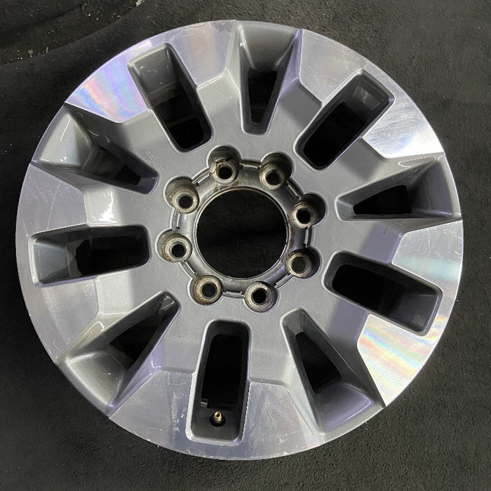 20" SILVERADO 2500 PICKUP 21-23 20x8.5 10 spoke machined gray opt Q86 dark gray - Front View