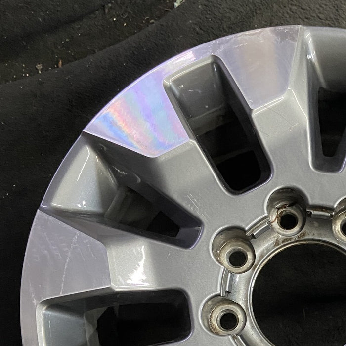 20" SILVERADO 2500 PICKUP 21-23 20x8.5 10 spoke machined gray opt Q86 dark gray - Side Profile