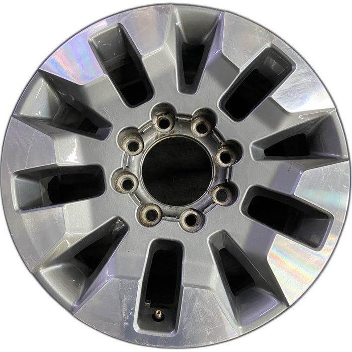 20" SILVERADO 2500 PICKUP 21-23 20x8.5 10 spoke machined gray opt Q86 dark gray - Front View