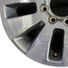 20" SILVERADO 2500 PICKUP 21-23 20x8.5 10 spoke machined gray opt Q86 dark gray - Back View