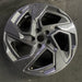 18" XV CROSSTREK 24-25 18x7 alloy angled spoke dark gray Original OEM Wheel Rim - Front View