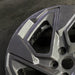 18" XV CROSSTREK 24-25 18x7 alloy angled spoke dark gray Original OEM Wheel Rim - Side Profile