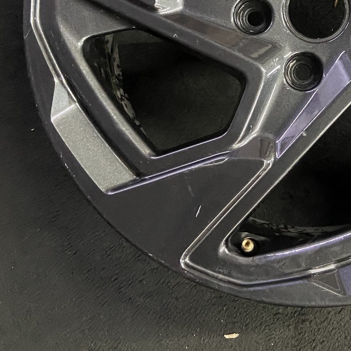 18" XV CROSSTREK 24-25 18x7 alloy angled spoke dark gray Original OEM Wheel Rim - Additional View