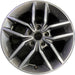 18" GRAND CHEROKEE 17 18x8, aluminum, w/o 75th Anniversary package; polished - Front View