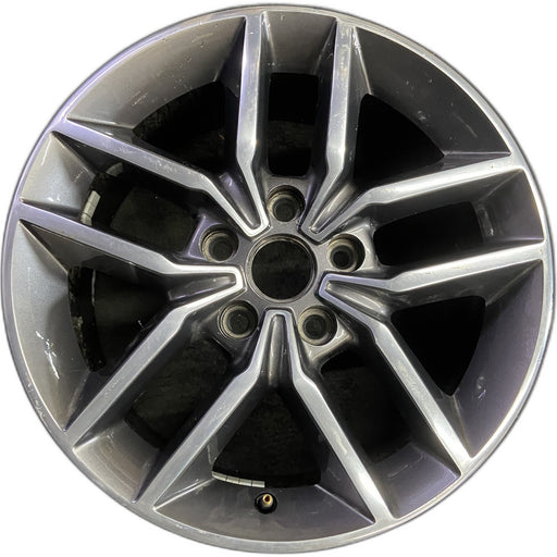 18" GRAND CHEROKEE 17 18x8, aluminum, w/o 75th Anniversary package; polished - Front View