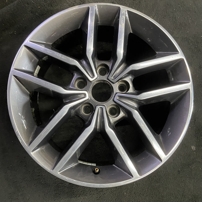 18" GRAND CHEROKEE 17 18x8, aluminum, w/o 75th Anniversary package; polished - Angle View