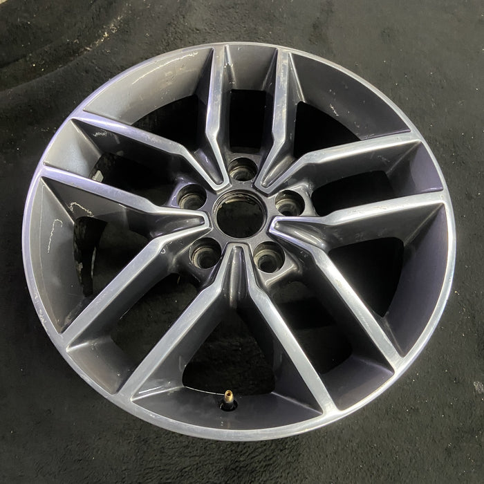 18" GRAND CHEROKEE 17 18x8, aluminum, w/o 75th Anniversary package; polished - Side Profile