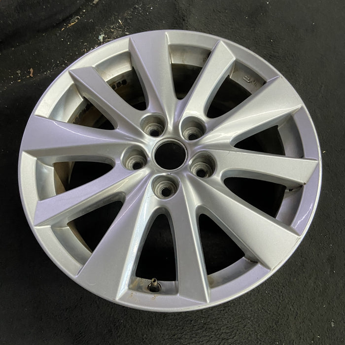17" MAZDA CX-5 13-16 aluminum, 17x7, Original OEM Wheel Rim - Side Profile