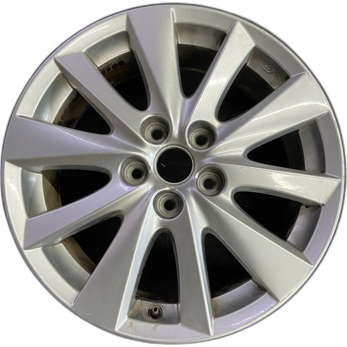 17" MAZDA CX-5 13-16 aluminum, 17x7, Original OEM Wheel Rim - Front View