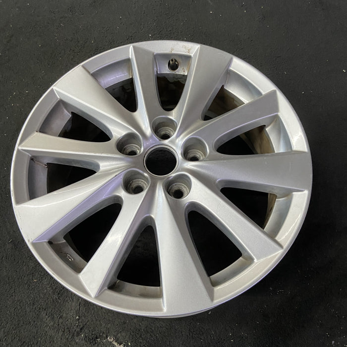 17" MAZDA CX-5 13-16 aluminum, 17x7, Original OEM Wheel Rim - Close-Up Detail