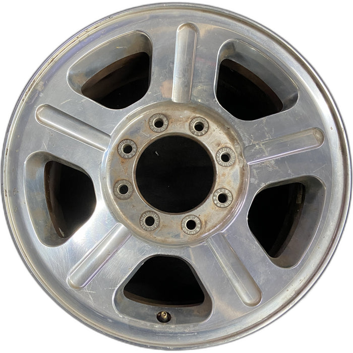 18" FORD F250SD PICKUP 05 18x8 , 5 spoke , aluminum Original OEM Wheel Rim - Front View