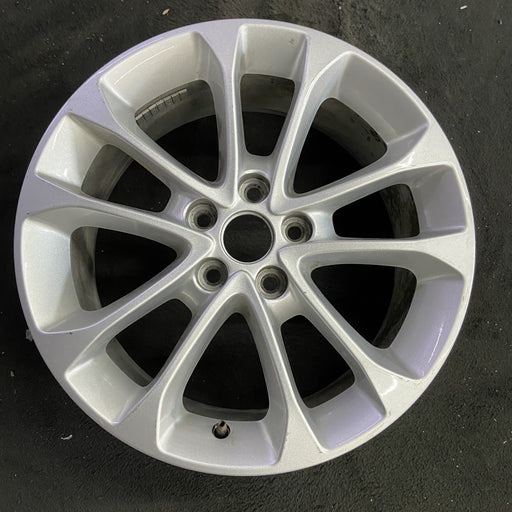 17" FUSION 19 17x7.5, aluminum, 10 spoke , w/flared spoke ends, Original OEM - Angle View