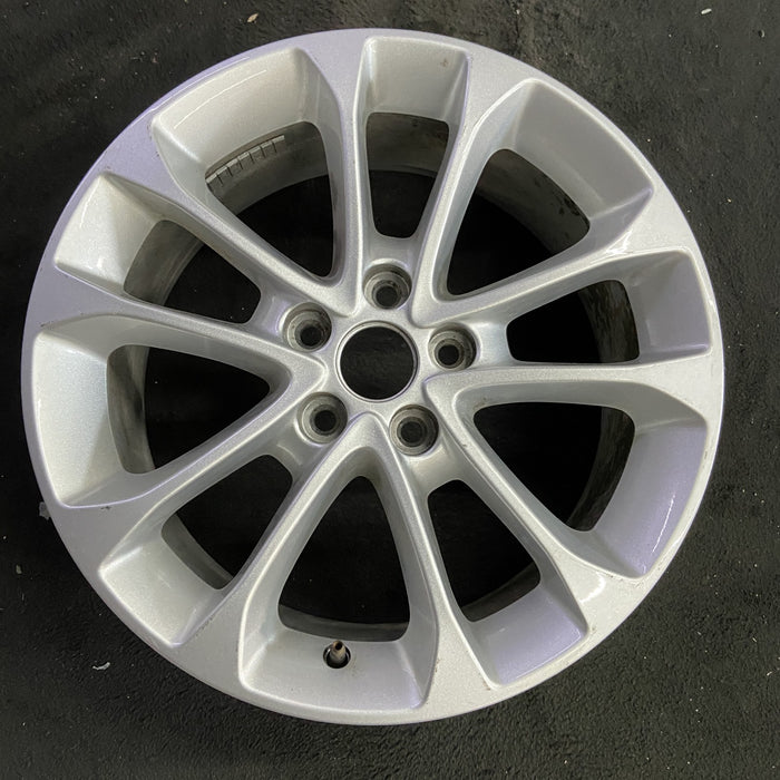 17" FUSION 19 17x7.5, aluminum, 10 spoke , w/flared spoke ends, Original OEM - Angle View