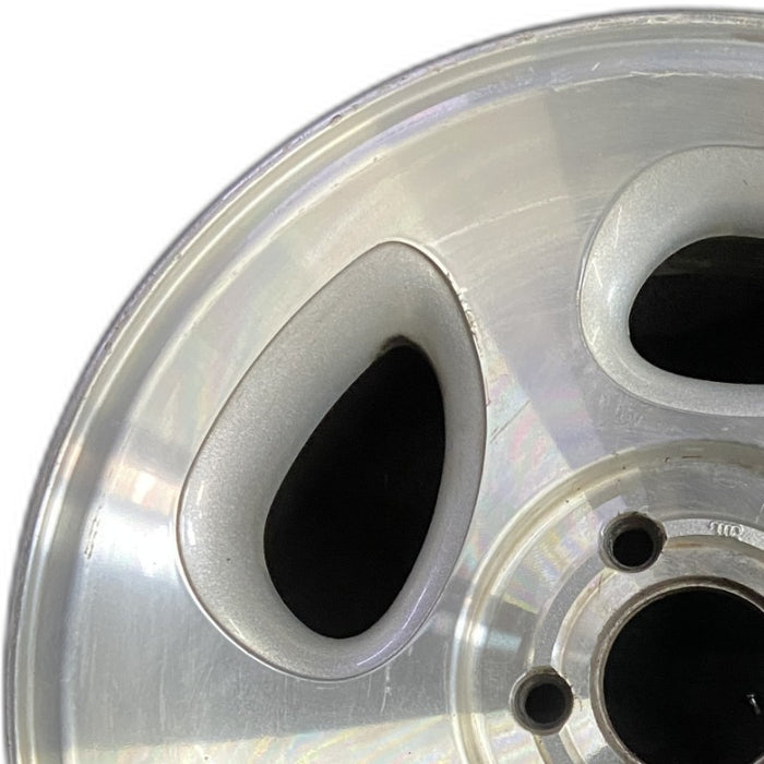 16" EXPLORER 98 16x7 aluminum 5 spoke ID F87A-HA machined face Original OEM - Angle View