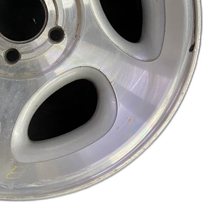 16" EXPLORER 98 16x7 aluminum 5 spoke ID F87A-HA machined face Original OEM - Close-Up Detail