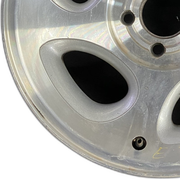 16" EXPLORER 98 16x7 aluminum 5 spoke ID F87A-HA machined face Original OEM - Back View