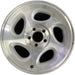 16" EXPLORER 01 2 Dr , 16x7, aluminum, 5 angular spokes Original OEM Wheel Rim - Front View