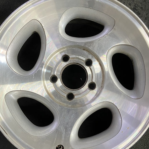 16" EXPLORER 98 16x7 aluminum 5 spoke ID F87A-HA machined face Original OEM - Angle View