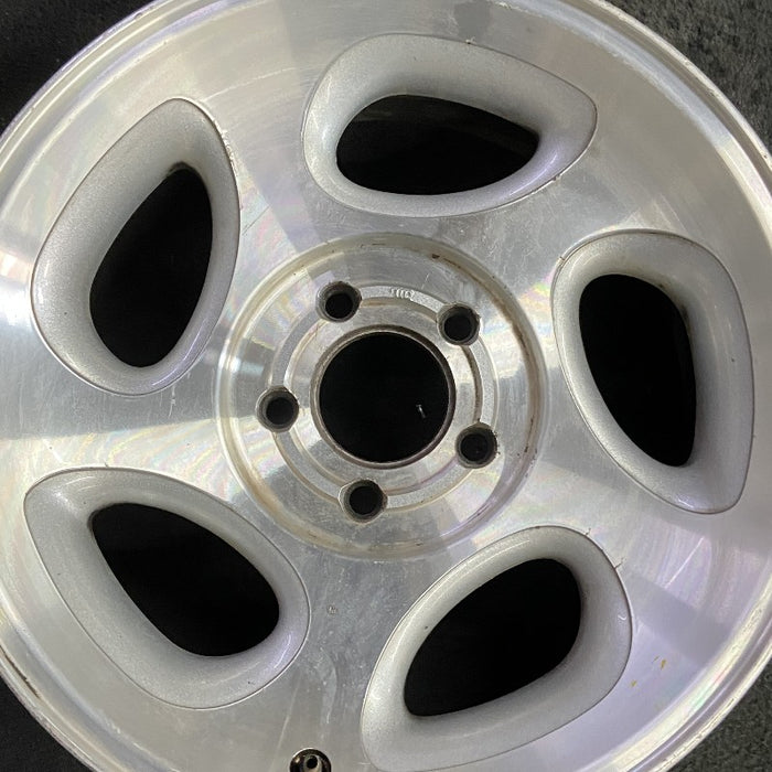 16" EXPLORER 98 16x7 aluminum 5 spoke ID F87A-HA machined face Original OEM - Angle View