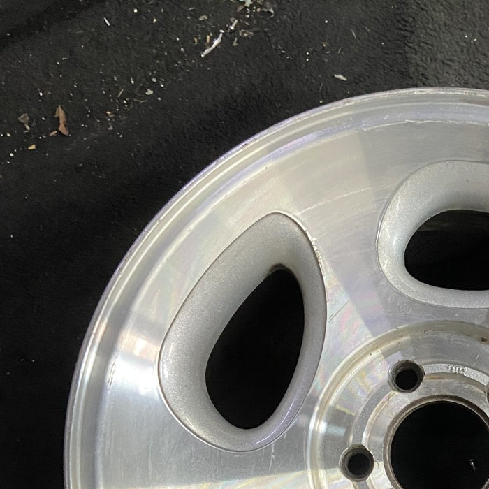 16" EXPLORER 98 16x7 aluminum 5 spoke ID F87A-HA machined face Original OEM - Side Profile