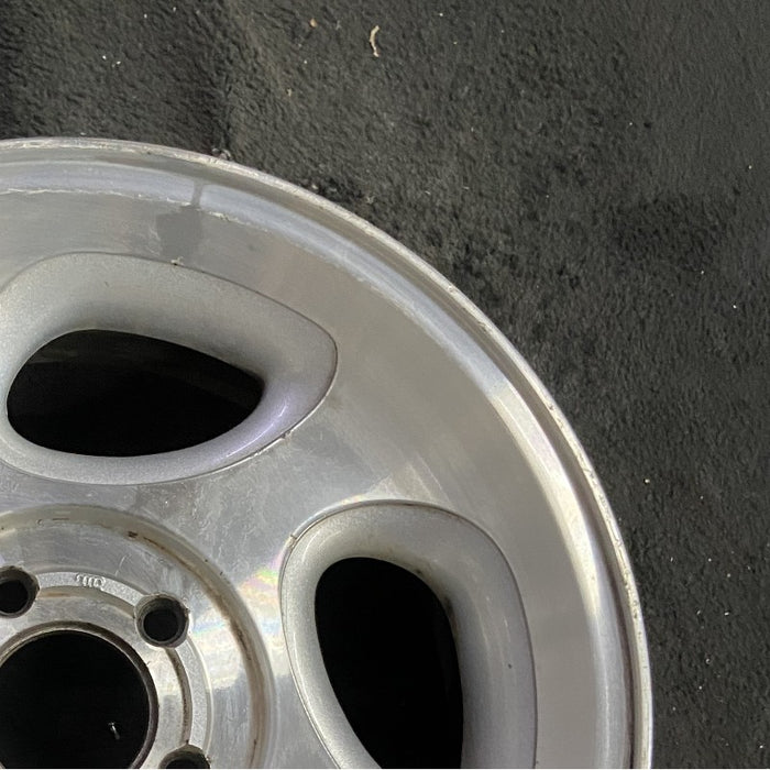 16" EXPLORER 98 16x7 aluminum 5 spoke ID F87A-HA machined face Original OEM - Close-Up Detail