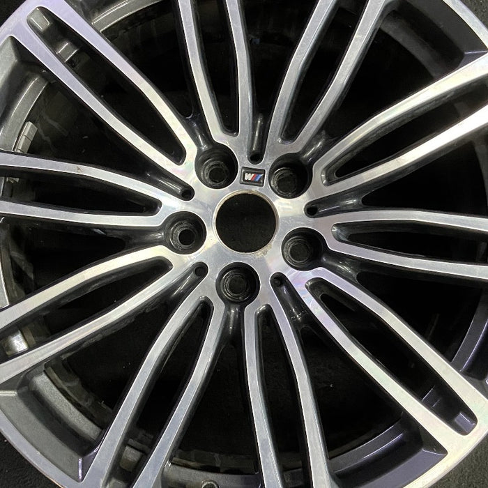 19" 530e 18-20 19x8 10 spoke double spoke dark gray orbit gray Original OEM - Angle View